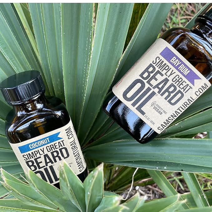 COCONUT Scented Beard Oil - Beard Conditioner 3 Oz Easy Applicator - Natural - Vegan and Cruelty Free Care for Beards - America's Favorite - Gifts for Men with Beards