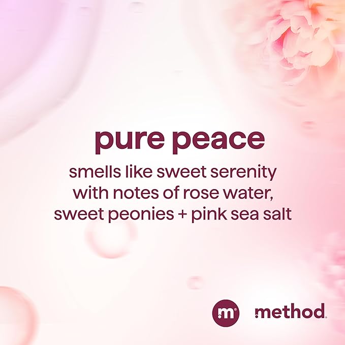 Method Pure Peace Volumizing Shampoo - For Thicker, Fuller and Visibly Hydrated Hair - Sulfate Free and Safe for Color-Treated Hair - 14 oz, Pack of 3