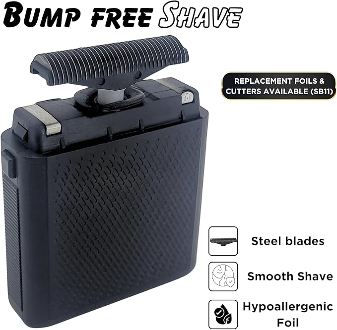 Supreme Trimmer Solo Single Foil Shaver for Pocket | 150 Min Runtime Cordless use, Powerful USB-C Mini Travel Razor for Professional & Home use | STF101