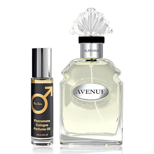 Avenue Men's Cologne 3.4 Fl. Oz Eau De Parfum, Fresh Natural Spicy Woody Notes, Modern Masculine,Fragrance Pheromone