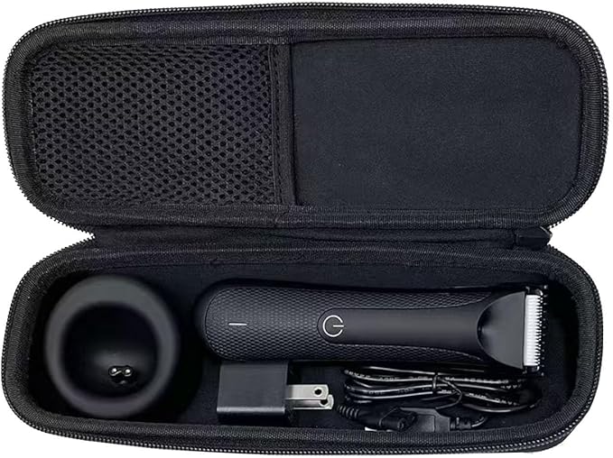 Hard Case for Electric Groin Body Hair Trimmer and Accessories, Wet/Dry Shaver Groomer Grooming Face Bikini Razor, Fits Trimmers for Men - Case Only