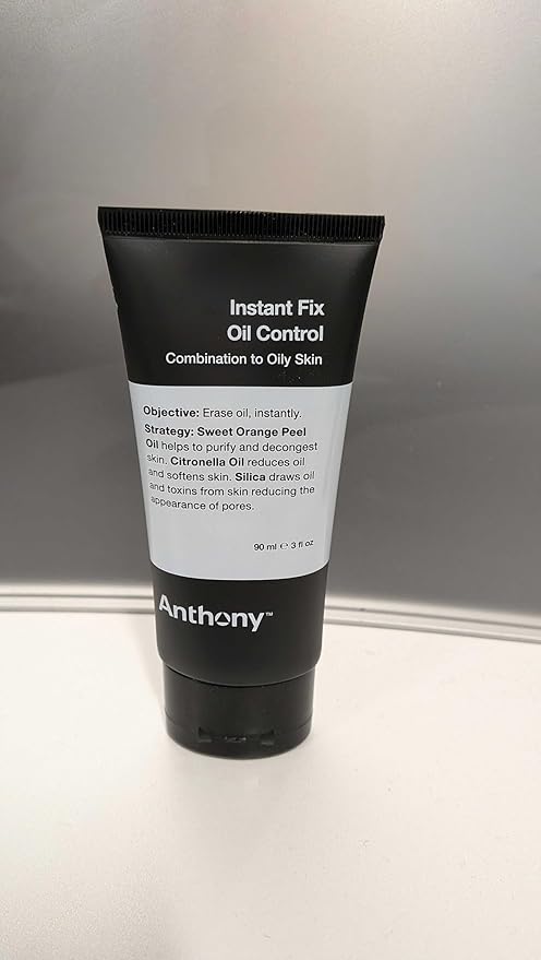 Anthony Instant Fix Oil Control for Men – Mattifying Lotion for Oily Skin – Moisturizer and Pore Minimizer Instantly Eliminates Shine – 3 Fl Oz