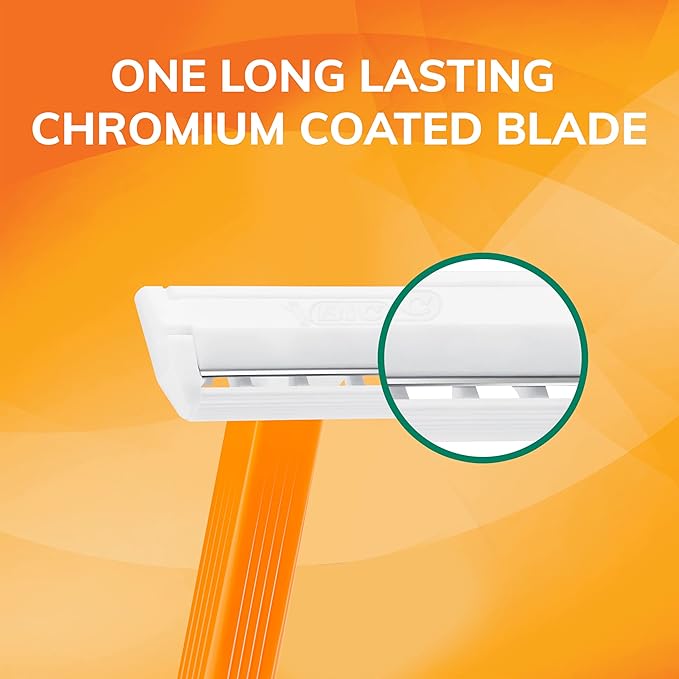 BIC Sensitive Men’s Disposable 1-Blade Razors, Smooth Shave with Lightweight Handle, 52-Pack