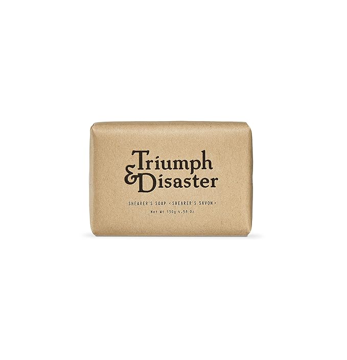 Triumph and Disaster Shearers Soap Bar, 130g, Gentle Exfoliation and Massaging Effect, 1-piece