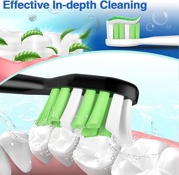Aoremon Replacement Toothbrush Heads Compatible with Sonicare DiamondClean W C2 G2 W2 C1 C3 4100 5100 6100, 12 PCS Replacement Heads for Philips Sonicare Electric Toothbrush