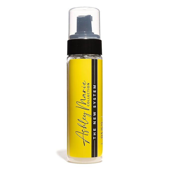 The Hair Diagram - Ashley Marie Styling Mousse with Frizz Control - Natural Ingredients - Volumizing & Moisturizing Mousse - Quick Dry, No Flake Formula - Color Safe - Paraben & Sulfate Free - 7oz