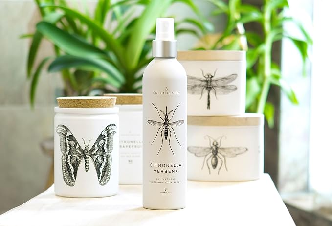 Skeem Citronella Verbena Body Spray - Easy To Use Natural Spray, Family Friendly - 8 oz