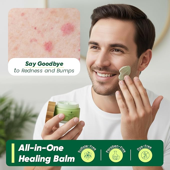 Men's Skin Moisturizer Balm – US Handmade Botanical Balm Face & Body For All Skin Types – Botanical cleansing cream for Everyone full Day Moisturize - Ember Citrus Scent, 2oz