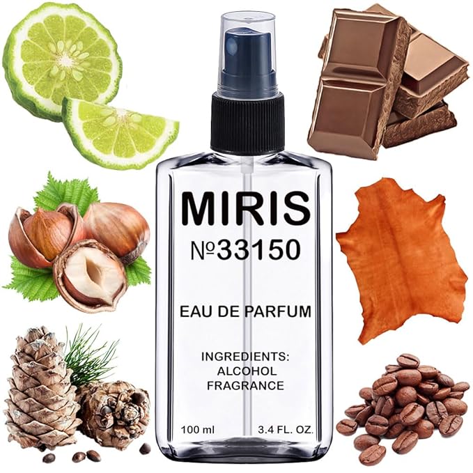 MIRIS No. 33150, Inspired by Uomo, Long-Lasting Eau de Parfum for Men, Spray 3.4 Fl Oz / 100 ml