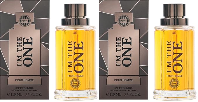 Hybrid & Company I'm The One Pour Homme For Men Eau De Parfum Vaporisateur Natural Spray 3.4 Fl Oz (Pack of 2)