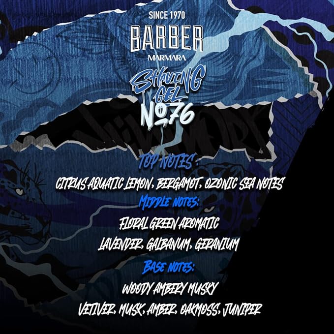 Barber Marmara Shaving Gel Series (500 ml, 76)