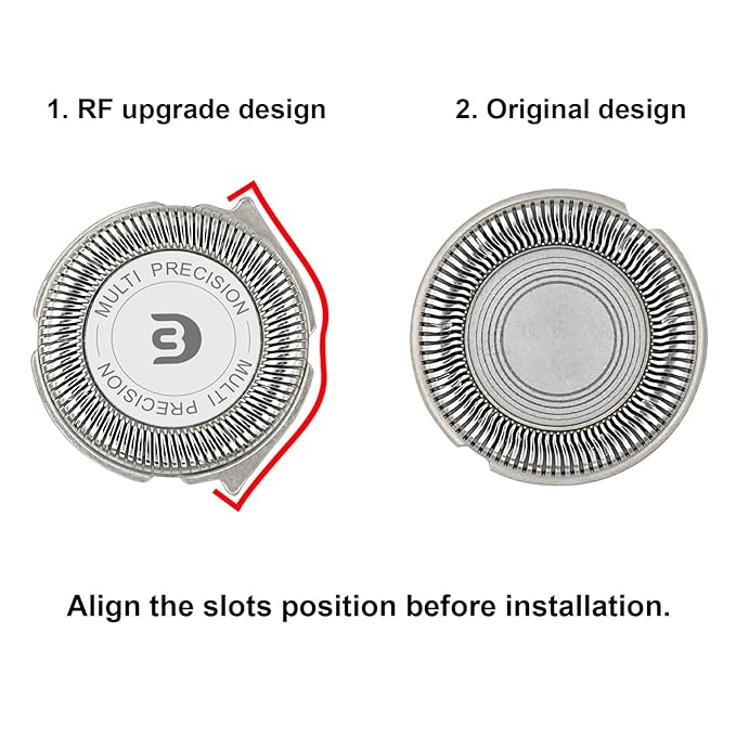 SH30 Replacement Heads Compatible with Philips Shavers Series 1000, 2000 And 3000, Replacement Blades for Norelco 3000 with 9pcs Blades And 1pcs Retaining Ring