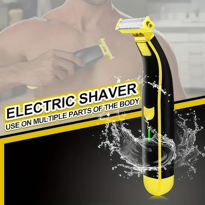 Wet and Dry Electric Shaver Cleaner, Electric Razor for Men, Rechargeable Wet & Dry Shaver, Non-Slip, Durable, Fast Shaving (1PC)-Model #5