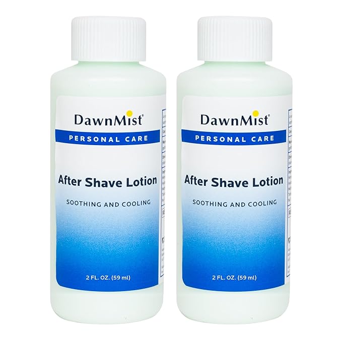 DawnMist Dukal Aftershave Lotion – 2 oz (Pack of 2) | Lightweight, Non-Oily Formula | Soothes & Hydrates Post-Shave | Ideal for Sensitive Skin