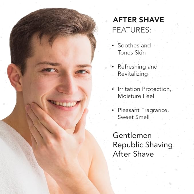Gentlemen Republic 4oz After Shave - Refreshing and Hydrating Formula with Irritation Protection, 100% Alcohol-Free, Made in the USA