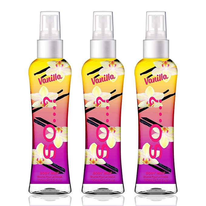 Vanilla Body Mist by So…? for Women - 3.5 oz Body Mist - Pack of 3