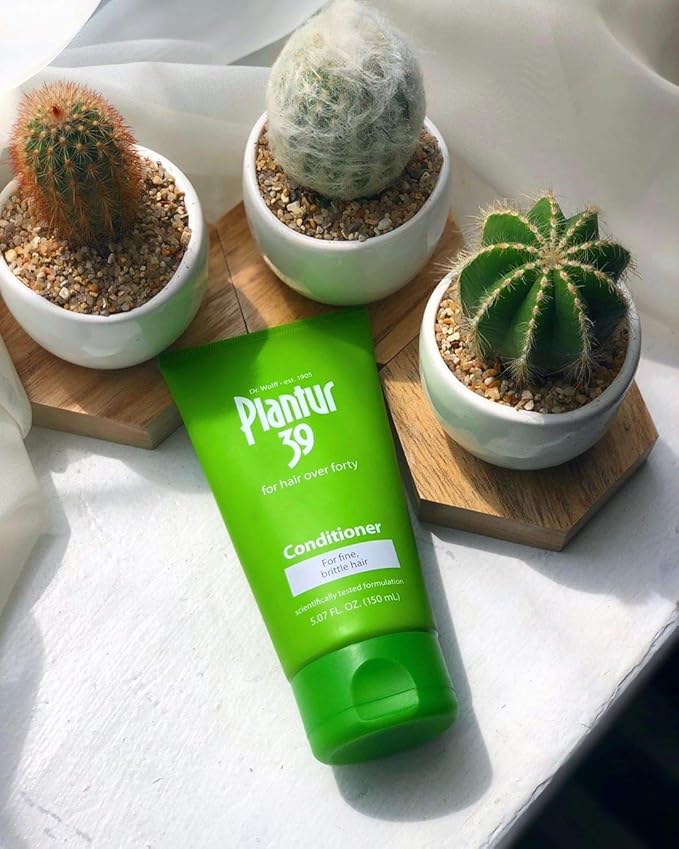 Plantur 39 Phyto Caffeine Women's Nourishing Conditioner 5.07 Fl Oz, for Fine, Thinning Natural Hair Growth, Sulfate Free, Wheat Protein, White Tea Extract