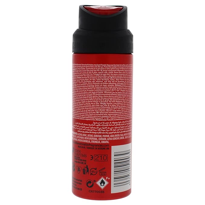 CR7 Cristiano Ronaldo - Body Spray Scent for Men - Long Lasting, Woody Fusion with Lavender, Cardamom, Tobacco, and Cedar - From Cristiano Ronaldo’s Original Men’s Fragrance Collection - 5.1 oz