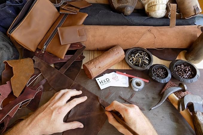 Hide & Drink, Leather Safety Razor Case, Shaving Accessories, Personal Care Essentials, Handmade (Swayze Suede)