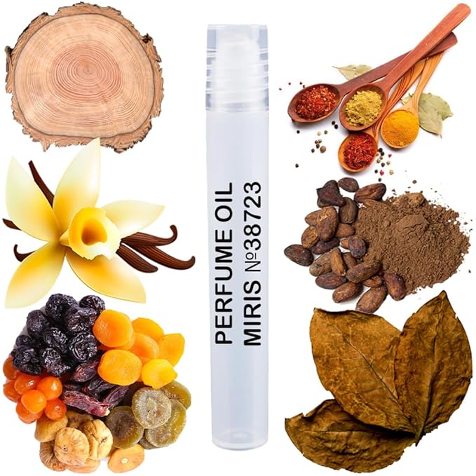 MIRIS No. 38723, Inspired by Tobacco Vanille, Long-Lasting Unisex Perfume Oil for Women & Men Roll-On, Rollerball 0.34 Fl Oz / 10 ml