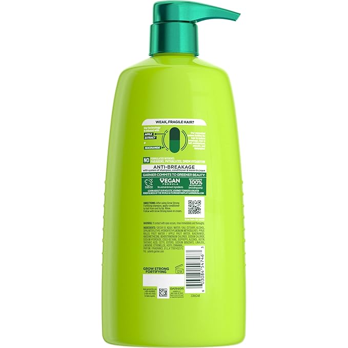 Garnier Fructis Grow Strong Conditioner, 33.8 Fl Oz, 1 Count (Packaging May Vary) (Pack of 2)