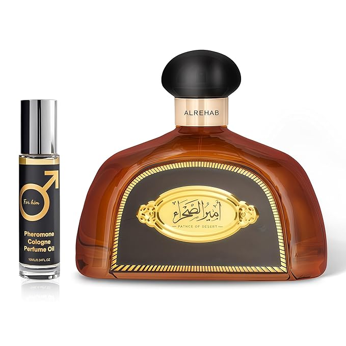 Prince Deseret Brown Men's Cologne Eau de Parfum 3.4 Fl. Oz, Warm Spicy Woody Notes, Modern Masculine, Fragrance Pheromone