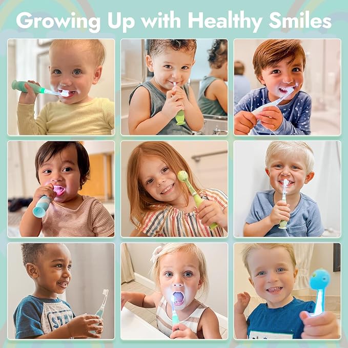Papablic Replacement Toothbrush Heads - 2 Count, Compatible with Papablic BabyHandy & Toddler Sonic Electric Toothbrushes (18-36 Months)