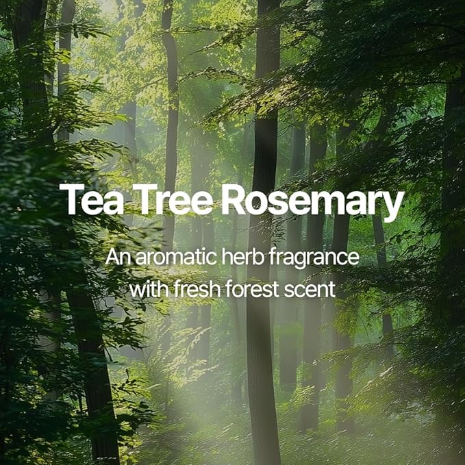 Body Wash - Tea Tree Rosemary 16.9 fl. oz. / Rich Foam Cleanser with 5 Herbal Extracts, AHA & Pore Purifying Agents