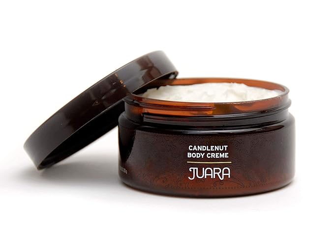 Juara Candlenut Body Cream for Dry Skin - Moisturizing Body Lotion with Natural Oils & Butters - Hydrating Daily Moisturizer - 7.5 oz