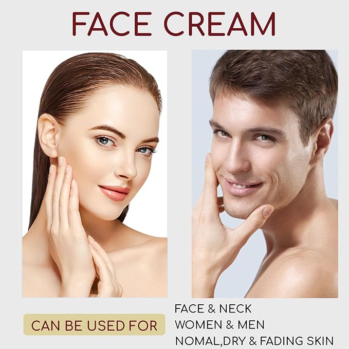 Retinol Face Moisturizer with Hyaluronic Acid, Retinol Cream for Lifting Repairing Moisturzing Skin, Smoothes Skin Anti Wrinkle Cream for Women & Men - All Skin Types 1.76 Fl Oz