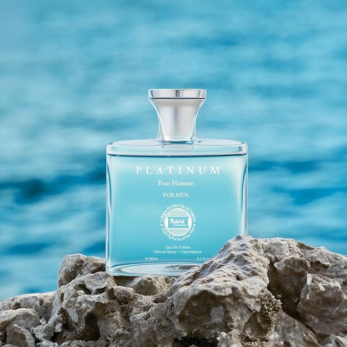 Hybrid & Company Platinum Pour Homme For Men Eau De Toilette Vaporisateur Natural Spray 3.4 Fl Oz