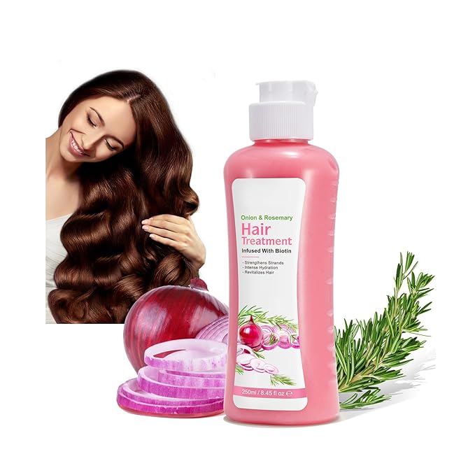 Onion Biotin Rosemary Conditioner – Natural Hair Growth Care for Dry Damaged Hair | Moisturizing Conditioner to Strengthen, Hydrate & Revive Frizz-Free Shine (8.45 fl.oz)