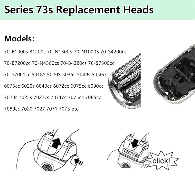 73S Replacement Head Compatible With S7 Replacement Head, For Series 7 7020s, 7025s, 7085cc, 7027cs, 7071cc, 7075cc.