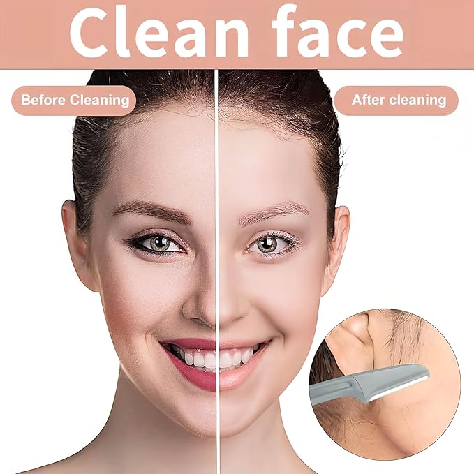 Dermaplaning Razors Tool for Women Face,3 PCS Eyebrow Razor,Facial Hair Removal for Women Sensitive Skin