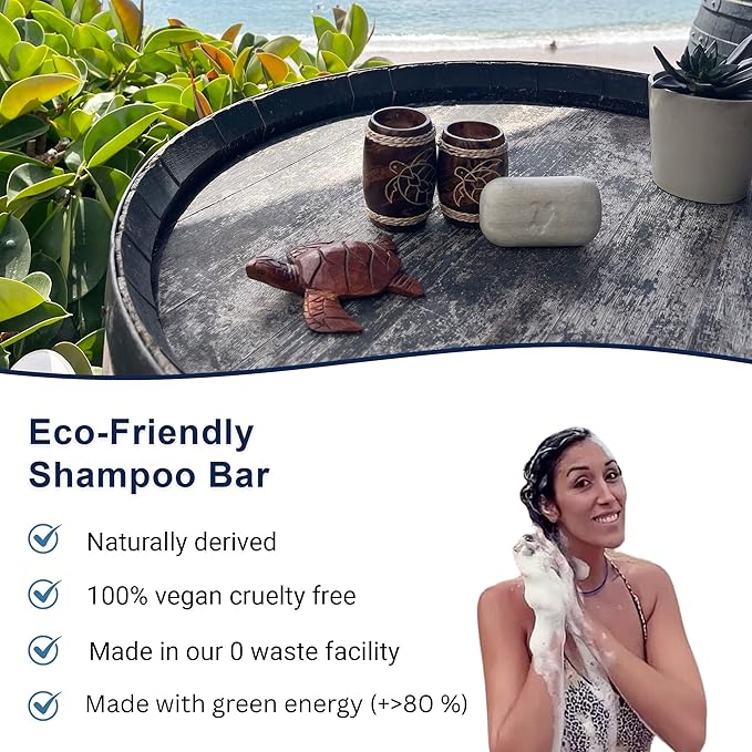 Rice Shampoo Bar for hair growth. For thinning Hair (all Types & Curly) - rice water scent - Volumizing, Mositurizing and conditioning - SLS & cruelty free 3.53oz (value size)