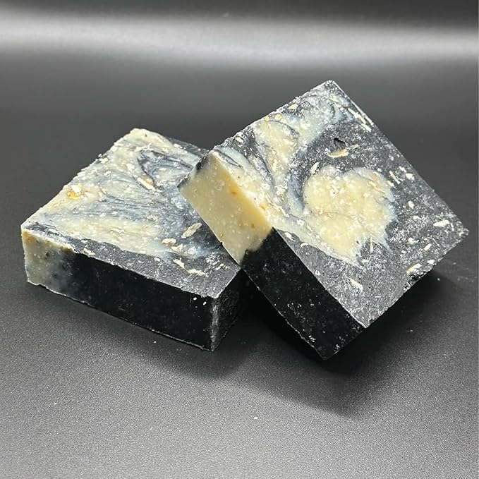 Natural Soap Bar with Beeswax, Charcoal & Shea Butter - Made in USA | Cold Process All Natural Soap Bar for Face, Body & Hands | Deep Cleansing Bar Soap with Coconut for Gentle, Moisturizing Care