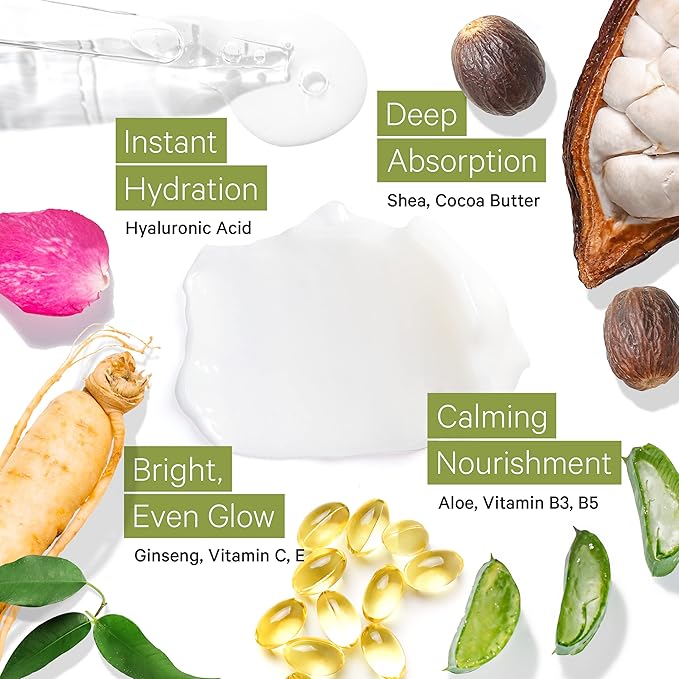 Tree to Tub Hydrating Face Moisturizer & Retinol Anti Aging Face Moisturizer for Dry and Sensitive Skin - Water Based Hyaluronic Acid Facial Moisturizer & Anti Wrinkle Hyaluronic Acid Night Cream