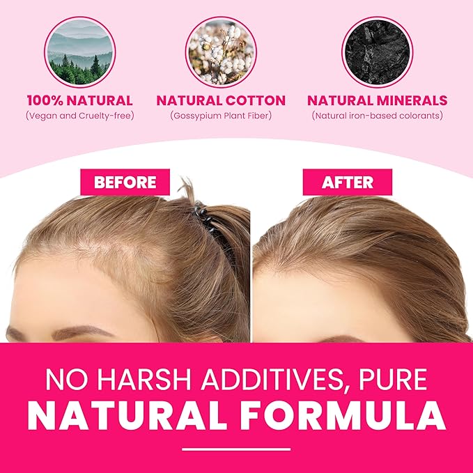 VELO Hair Building Fibers for Thinning Hair –WHITE Hair Fibers for Men & Women – Covers Bald Spots, Hairline Powder, Hair Thickening Fibers – Hair Filler Powder for Fuller-Looking Hair – 30g
