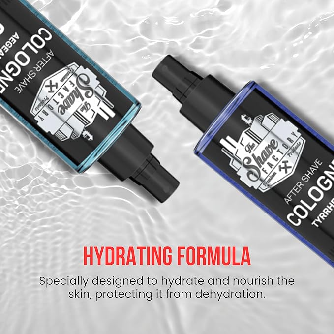 the shave factory After Shave Cologne Series - Cologne for Men, Aftershave for Men, Refreshes and Relieves Face and Skin (12 Arctic)
