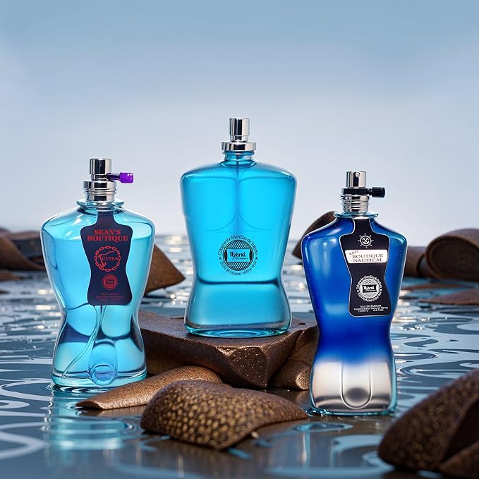 Hybrid & Company Sean's Boutique Men's 3 Pcs Scent Perfume Eau De Toilette Spray
