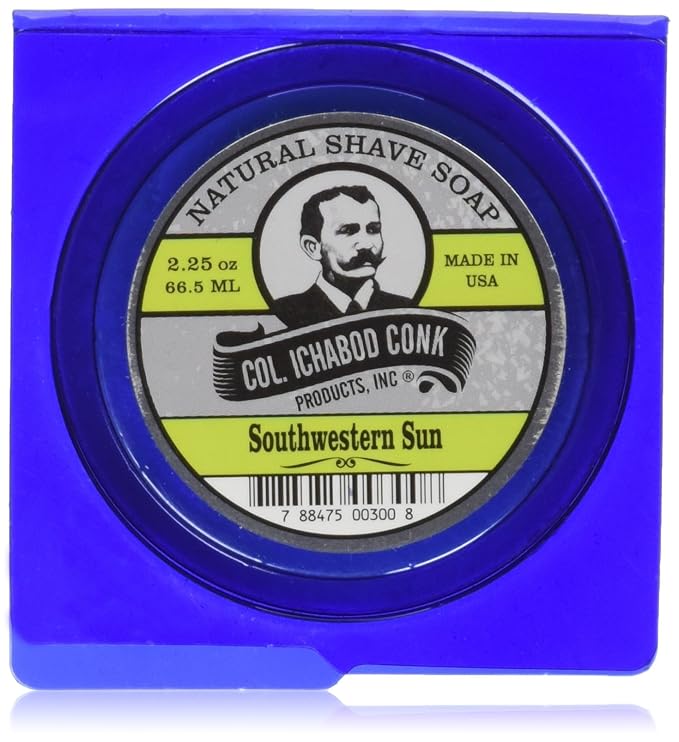 COLONEL CONK Shave Soap Southwestern Sun, 2.25 OZ