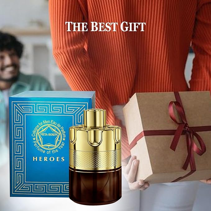 Cologne for Men Set (100ml x 4PCS Variety Pack Vintage Heroes,King,Sean's Boutique,Victory Gunmetal) Eau De Perfume Notes of Woody, Spicy, Citrus & Aromatic Long Lasting Perfume for Men All Day Use
