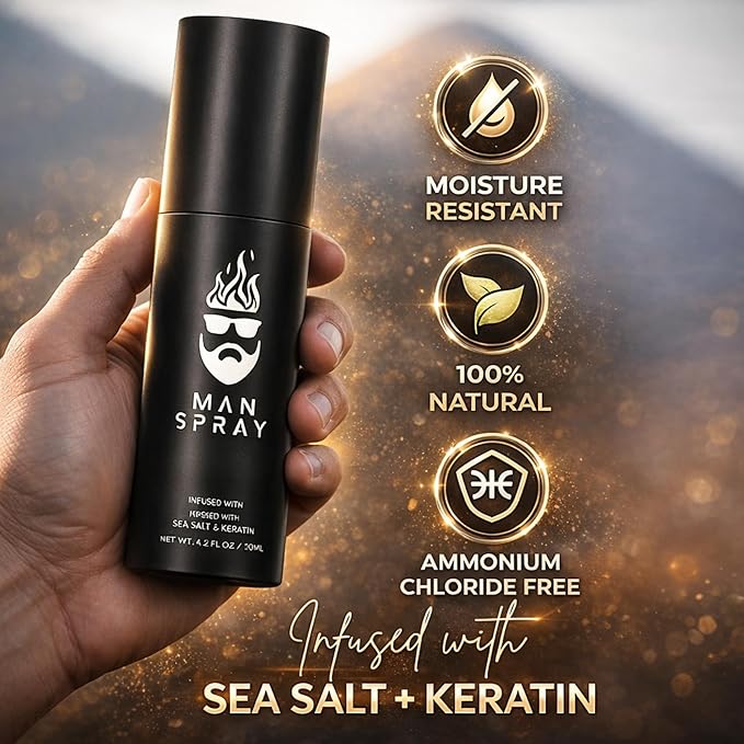 Hair Thickening Fibers (Black), Hair Fiber Locking Spray + Applicator Fiber Pump to create Natural looking Fuller Hair and Beard | Man Card Included | Hair Set by the THE MAN KIT