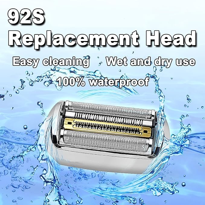 NEW Electric Replacement Shaver Head Series 9 92S Accessories Shaver Compatible with Series 9 Electric Razors 9290cc, 9291cc, 9370cc, 9293s, 9385cc, 9390cc, 9330s, 9296cc (Upgraded ver.)