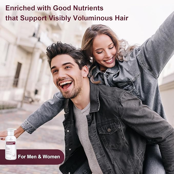 Hair Growth Shampoo for Thinning Hair: Advanced Biotin and Rosemary Shampoo with Rice Water for Women and Men Hair Loss - Herbal Essences Promotes Thicker Hair, 10.56 Fl Oz