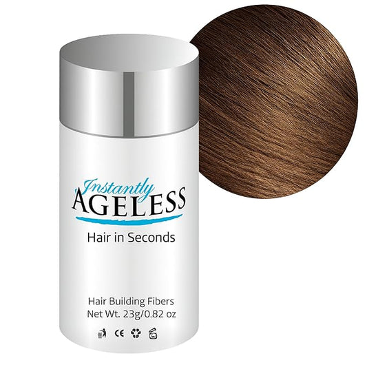 Instantly Ageless® Hair in Seconds™ Hair Building Fibers – Hair Thickening Fibers for Thinning Hair & Hair Loss for Fuller-Look - 0.83 oz (23g) - Light Brown