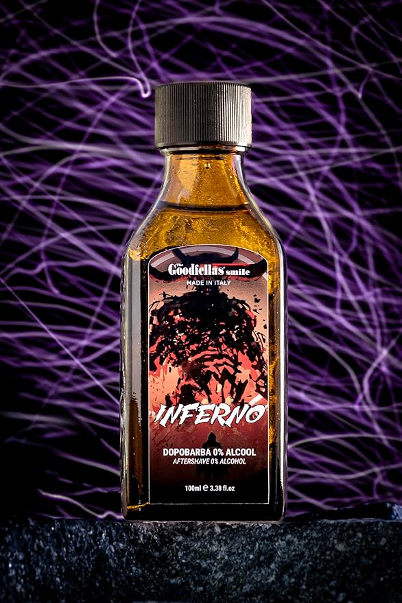 The Goodfellas' smile, INFERNO Tallow Shave Soap and Afltershave Splash Bundle, Made in Italy