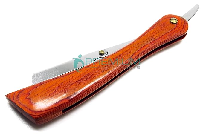Polished Fine Wooden Handle Straight Shaving Barber Razors (Limited Edition)