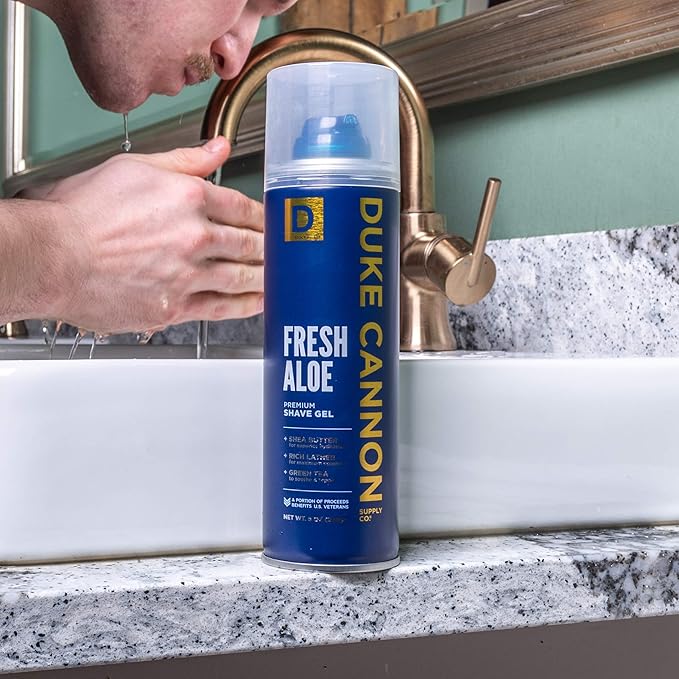 Duke Cannon Supply Co Superior Grade Shaving Gel Foam, Fresh Aloe Scent, 8 oz