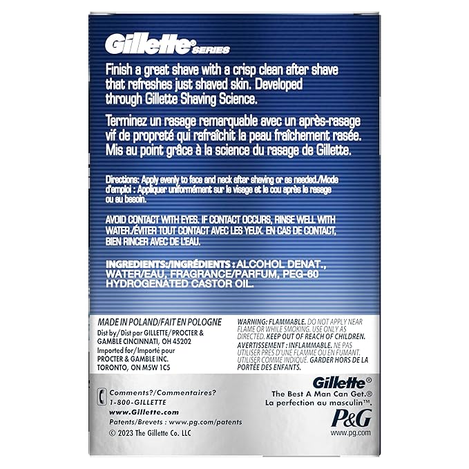 Gillette After Shave for Men, 3.3 fl oz | Cool Wave | Lotion | Series